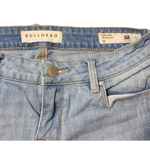 Bullhead Denim Co. Womens Jeans Size 8 Skinniest Low Rise 26 - Picture 2 of 6